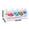 Large Capacity Bath Toys Organizer Multi-Compartment Wall Hanging Storage Bag With Drainage Holes Anti-Molds Mesh Easy Access