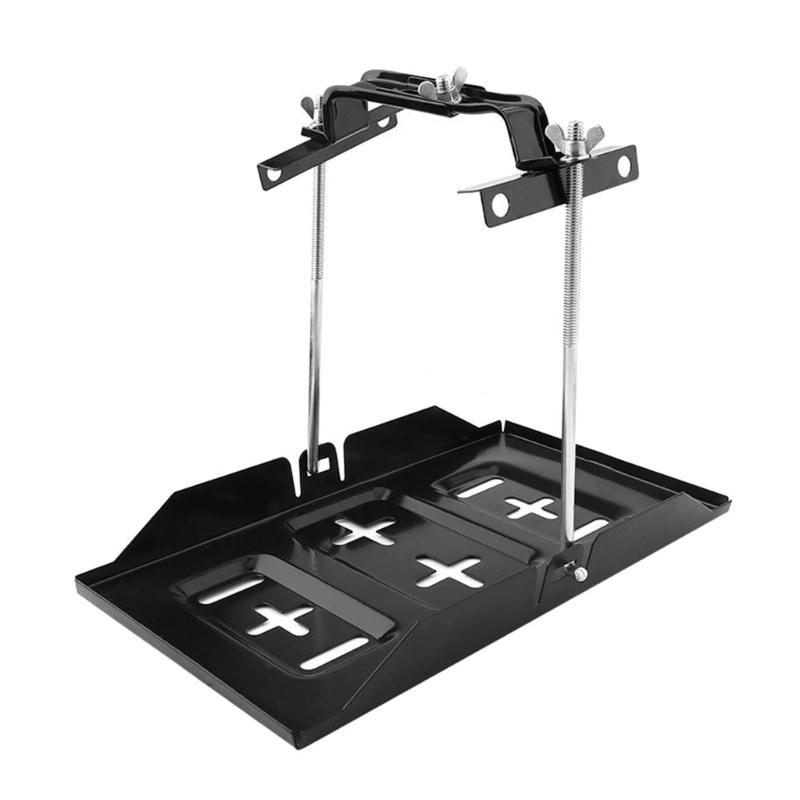 Universal Car Battery Hold Down Clamp Heavy Duty Adjustable Bracket Easy To Use for Secure Automotive Battery Mounting