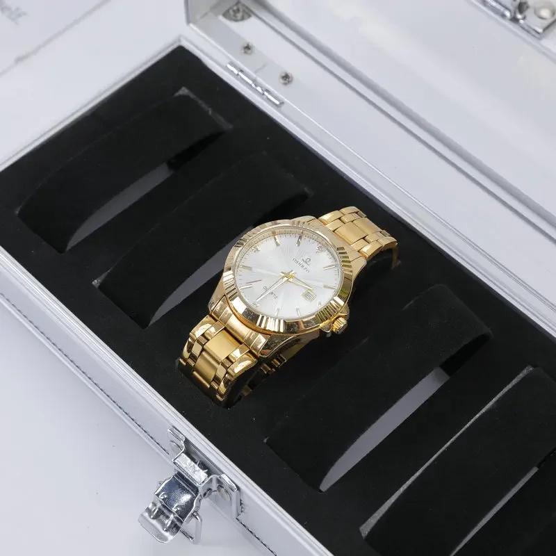 Practical Watch Box, 6/12 Compartments, Jewelry Watch Display Storage Box, Rectangular Watch Stand, Suitable for Home Use