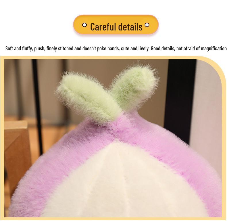 Funny Vegetable Elf Plush Toy: Garlic, Ginger, Onion & Melon Figures