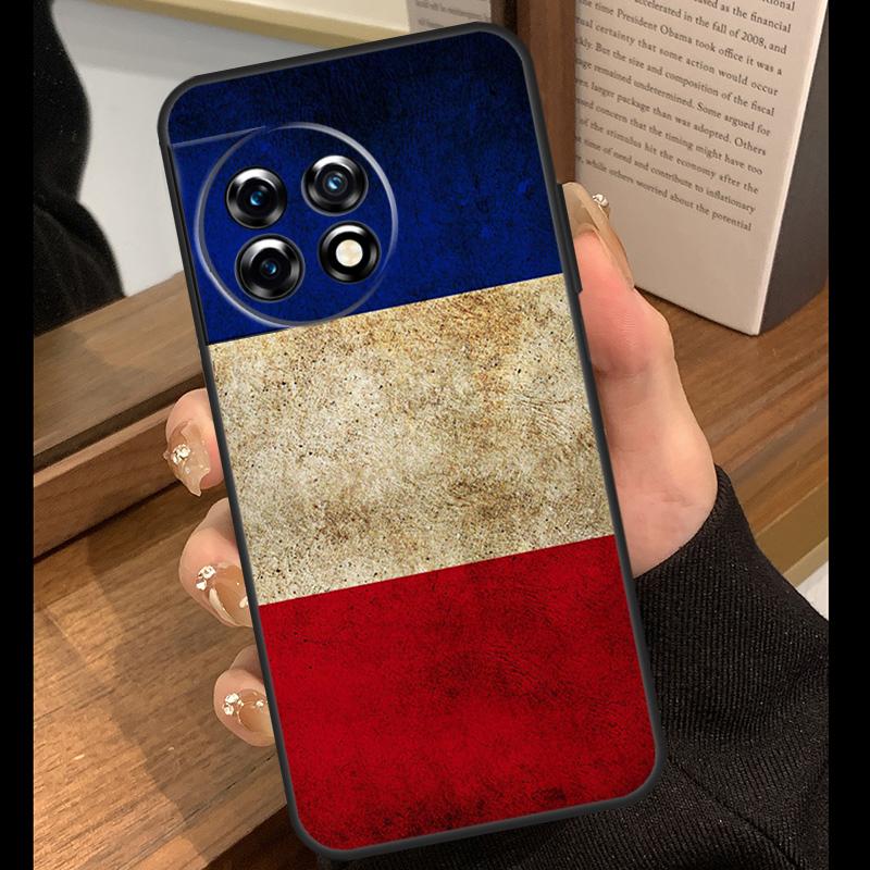 

France Flag Case For OnePlus 11 10 9 8 Pro Ace 9R 9RT 10T 8T OnePlus Nord 2 2T N10 N20 CE 3 Lite Cover OnePlus 10Pro