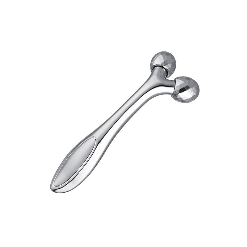 

Ручной 3D массажер для лица, ролик для похудения Y-образной формы, бьюти-ролик для массажа лица 1pcs серебряный