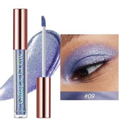 Kvinners Perleskimrende Ansikt Flytende Øyenskygge Highlighter Glitter Eyeliner Vanntett Lysnende Øyesminke Skjønnhet, 09 09, 1 stk