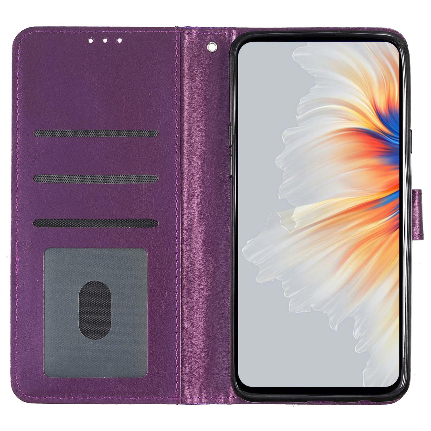 

For Xiaomi 13T/13T Pro/Redmi K60 Ultra Glitter Leather Case with Wallet Stand Purple