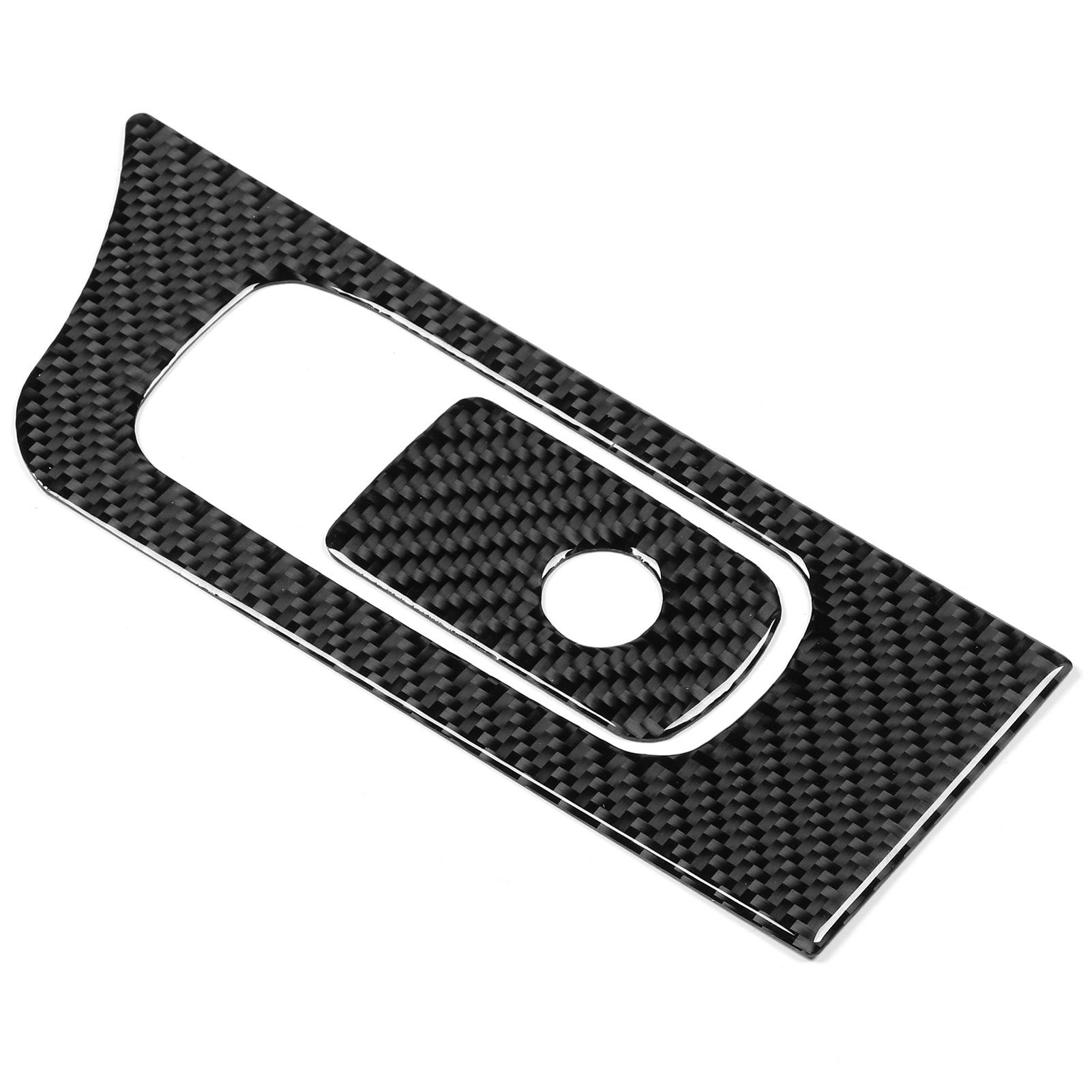 

2pcs Real Carbon Fiber Storage Box Handle Switch Trim Cover Auto Car Interior Decoration