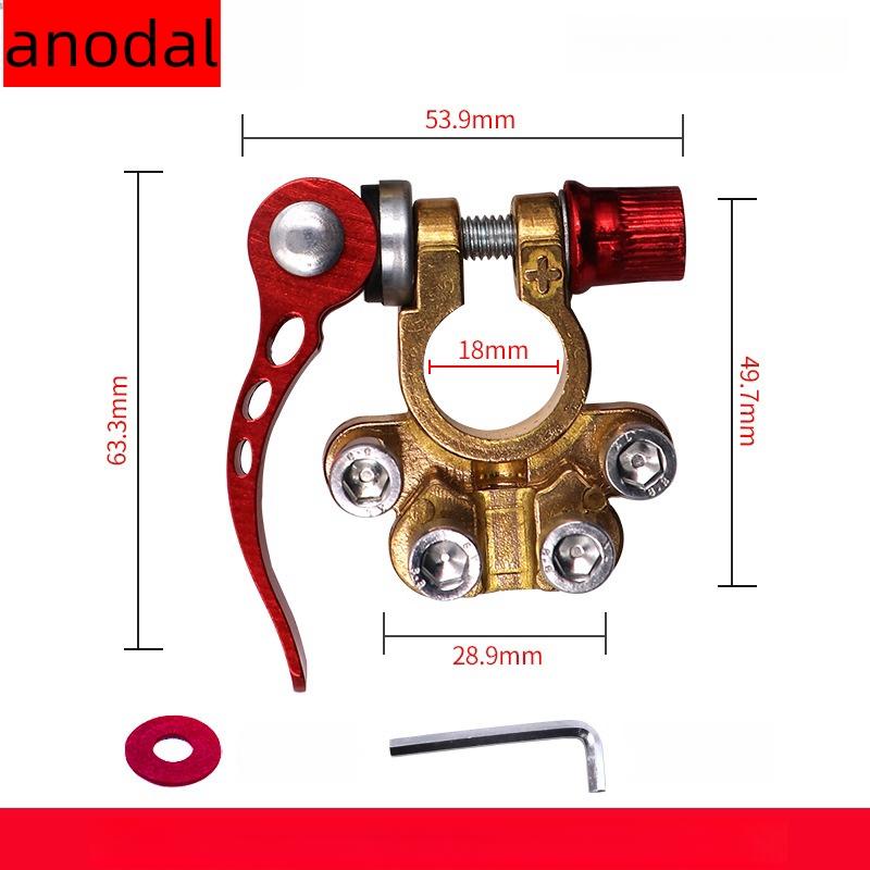 

Аккумуляторные клеммы латунные новые аккумуляторные клеммы новый аккумуляторный зажимной разъем головка Чжуан утолщенная головка клеммы аккумуляторной проводки