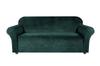 Bottle Green Velour 2-Seater Sofa Cover [22P2]
