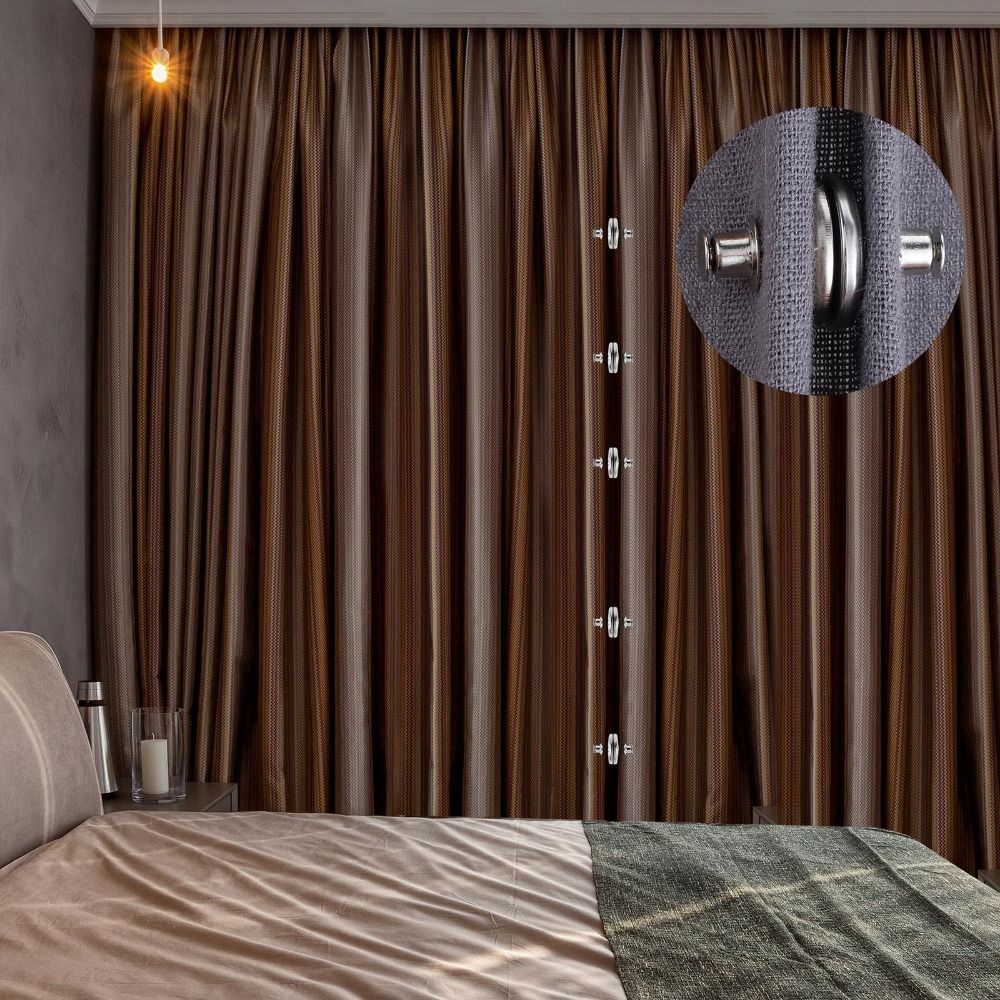 Lightproof Design Magnetic Curtain Buckle Metal Material Detachable Curtain Magnets  Window Curtain
