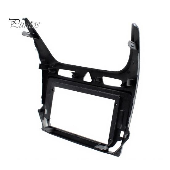 Double Din Dash Kit 10-Inch Car Radio Fascia Frame for Cobalt 2016+, Center Console Silver Mounting Faceplate Navigation Bracket, Stereo Install Bezel