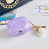 Applicable apple bluetooth headset protective case tpu soft case new AirPods 1 shell pattern protective case pearl lanyard