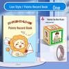 Children's Cute Reading Reward Stamp Book: Cartoon Points Card for Wish Redemption
