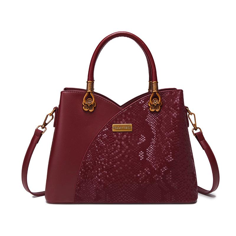 Retro Patchwork Bag Crossbody Bag Elegant Mom Bag, Portable Commuting Shoulder