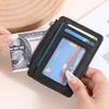 Multi-slot Small Mini Travel PU Leather Credit Card Holder Wallet Ultra-thin Business Id Card Cover Case for Men Women