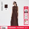 Langzi Linen Drawstring Sleeveless Maxi Dress