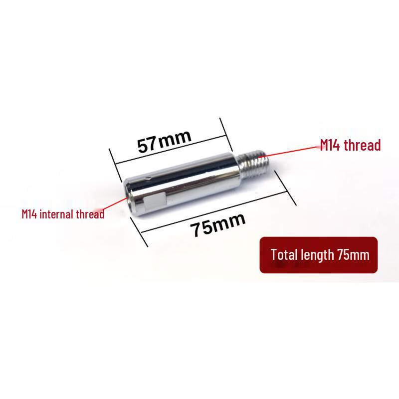 M14 To M14 Extension Rod for Grinding & Polishing Machines (75mm, 2-Pack)