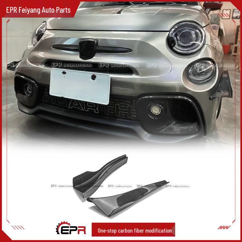 Carbon Fiber EPA Style Front Bumper Skirt Diffuser for Fiat Abarth 500/595