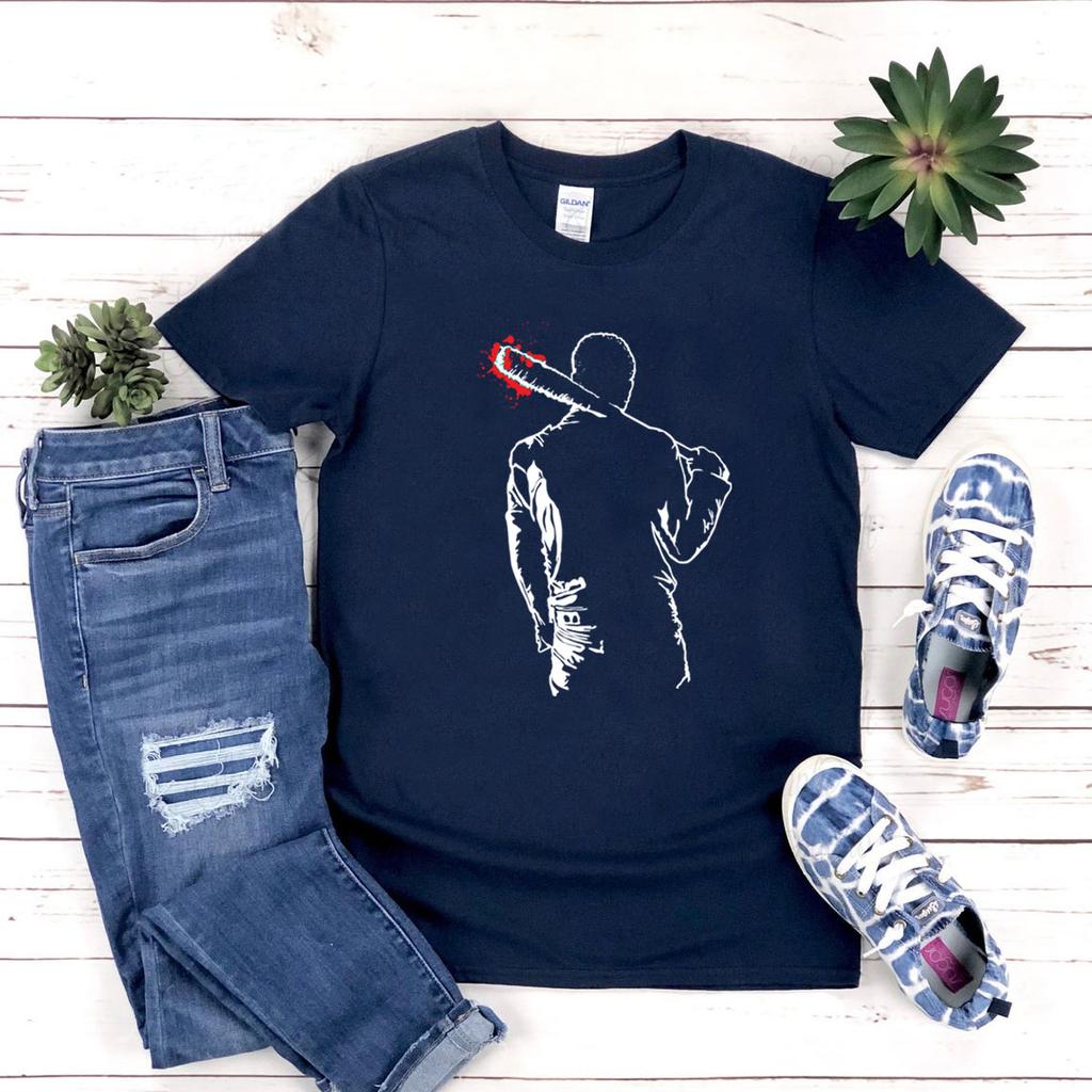 Negan Lucille T Shirt The Walking Dead Unisex TShirt Graphic T Shirts Unisex Short Sleeve Tshirts Cool Casual Streetwear Tops Tee