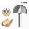 Tungsten Carbide Round Bottom Router Bit - Woodworking Grooving & Corner Cutting Bit for Edge Trimming