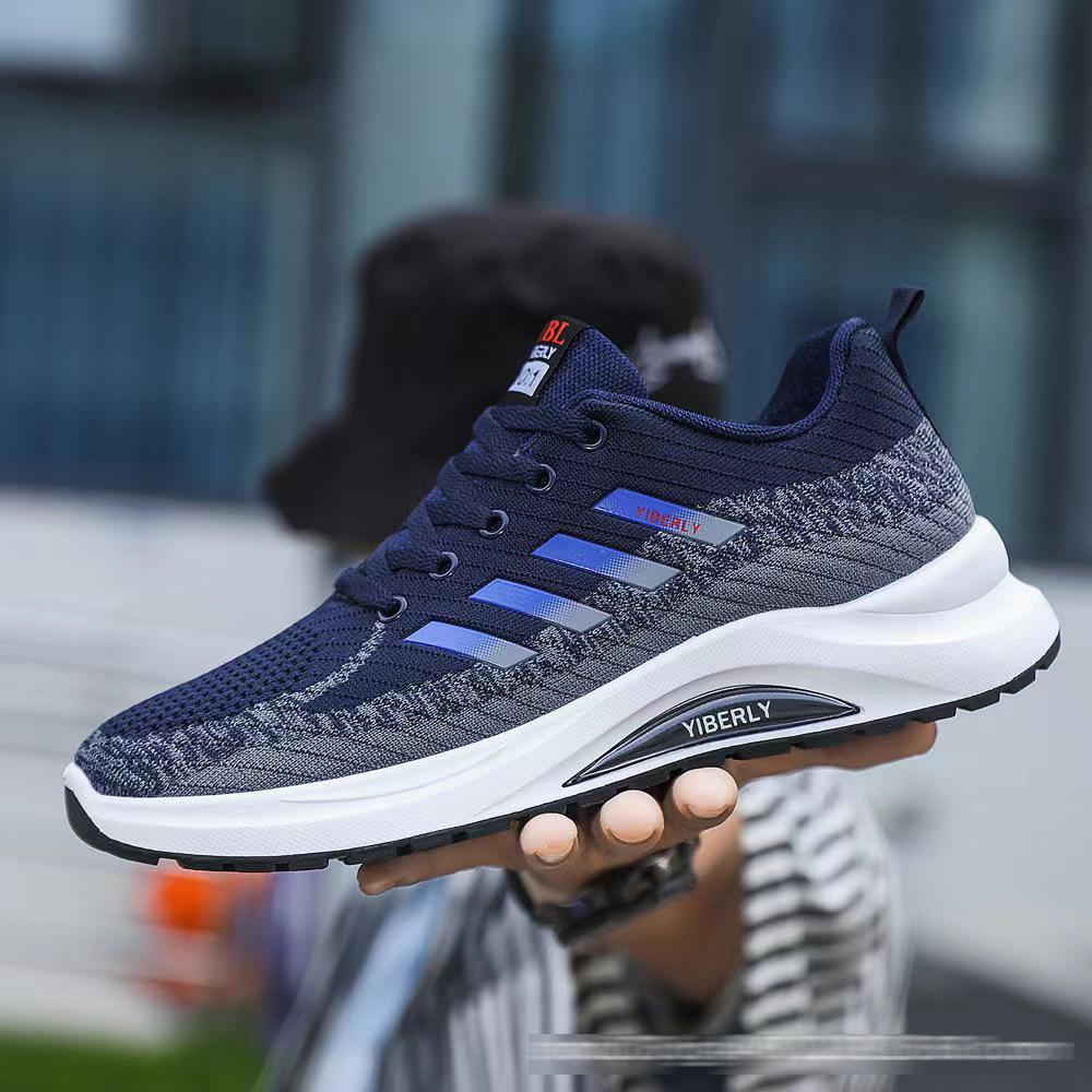 

Мужская обувь поставляет новые повседневные туфли 2025 года на осень и зиму, корейская версия, удобная спортивная обувь для бега на платформе для мужчин 44