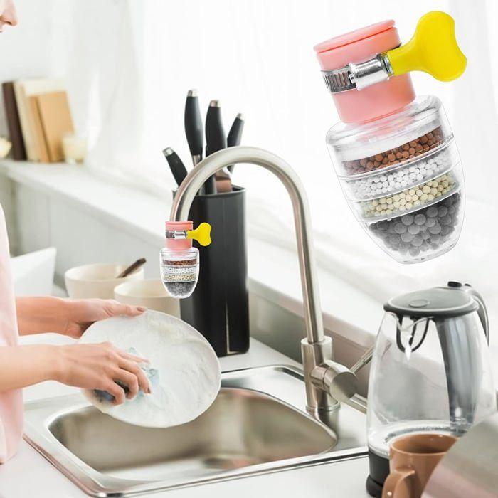 Anti-limescale Faucet Filter - AIMOONSA - 3 Pieces - Compatible with Standard Faucets - Long-lasting - Improves Taste