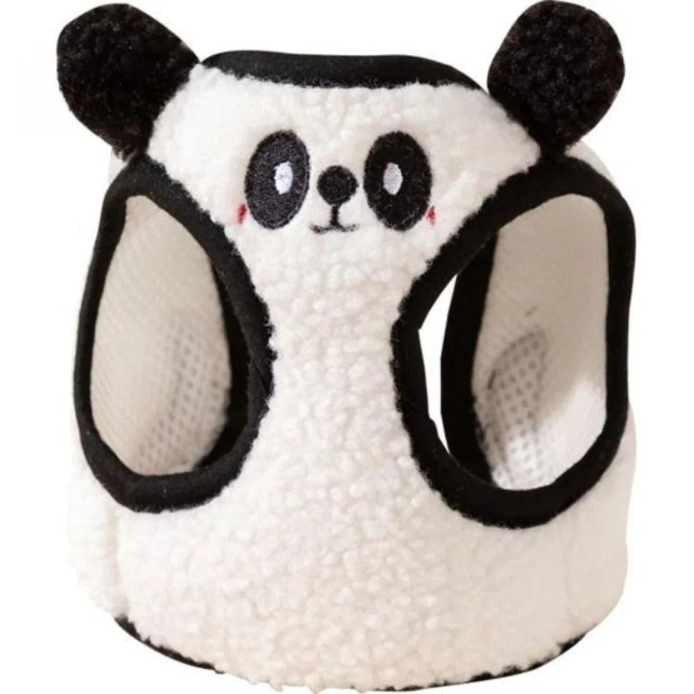 Lamb Velvet Dog Harness and Leash Set Cartoon Design Dog Walking Rope  Medium Puppy