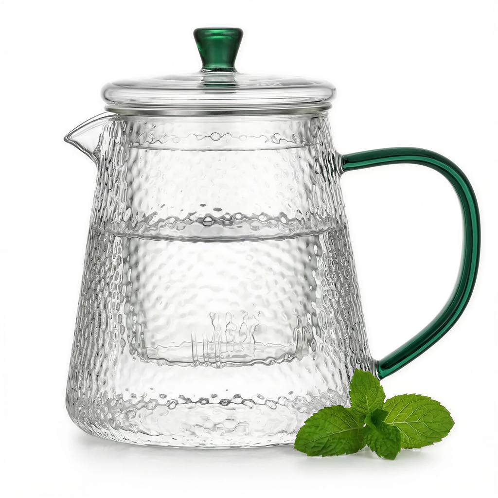 GLASS JUG TEA INFuser 1L TRANSPARENT BOROSILICATE GLASS