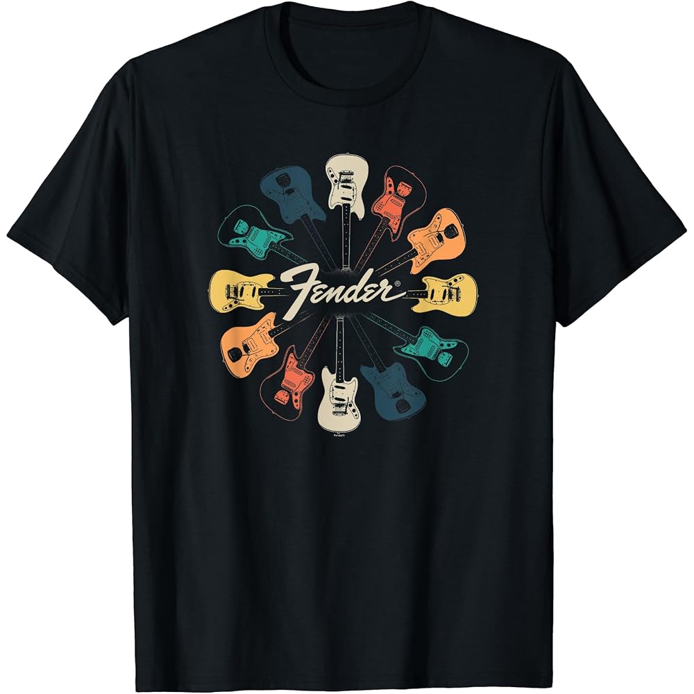 Fender Retro Guitar Kaleidoscope T-shirt