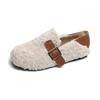 Mao Mao shoes women wear autumn and winter shoes lamb wool plush flat shoes