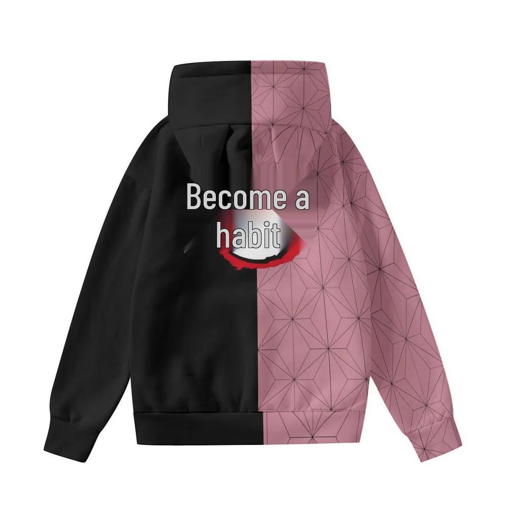 Cat Ear Hoodie: Demon Slayer Nezuko Anime 3D Print