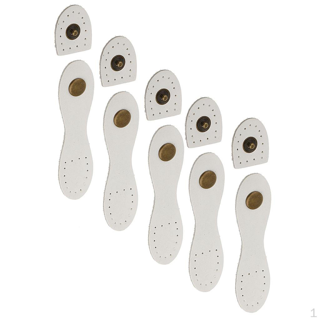 5 Zestawów Klamer Zatrzaskowych Zapięcie do Tworzenia Torebek Guziki do Szycia Torebka Rzemiosło Skórzane