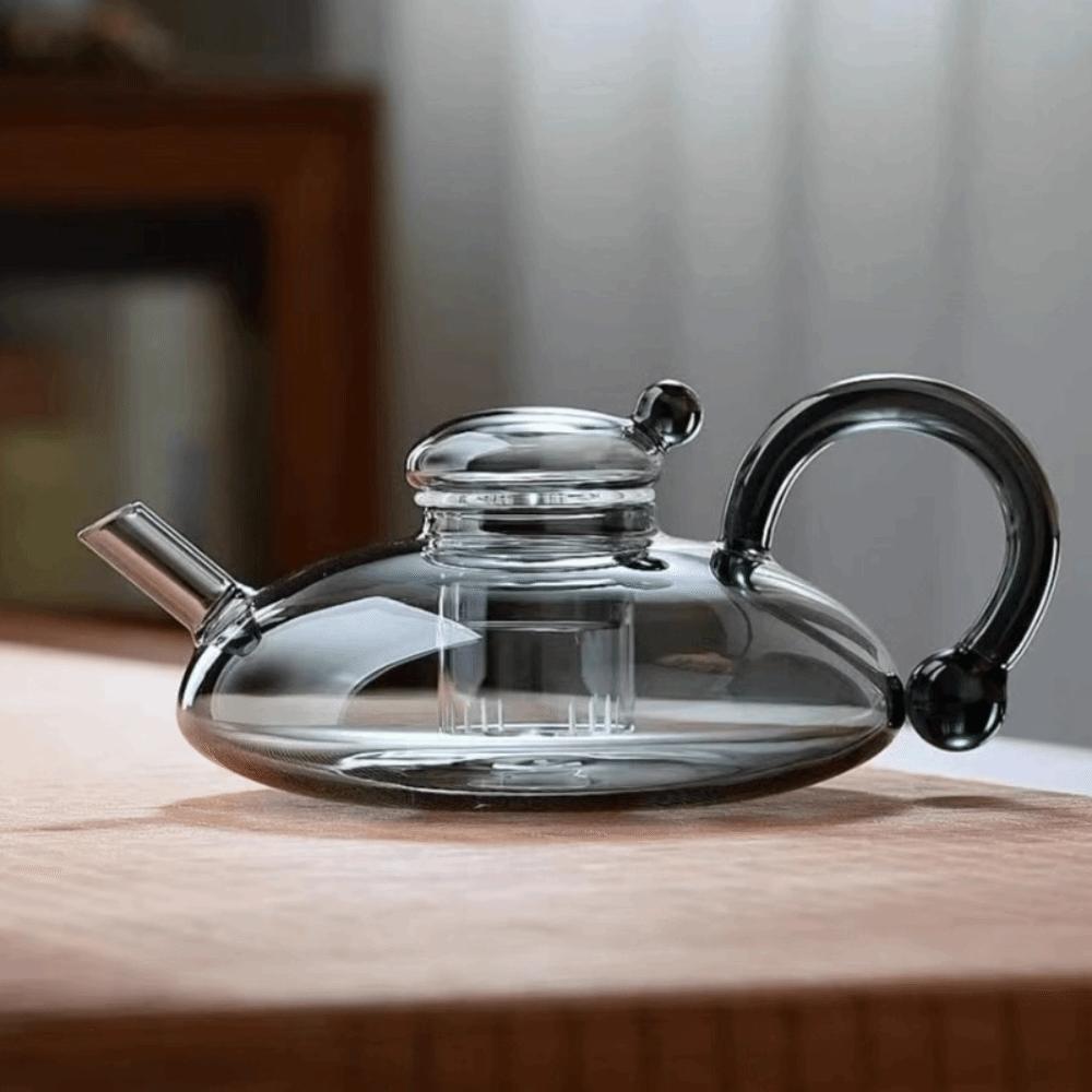 Nordic Style Deflated Tea Pot Heat Resistant Tea Brewing Pot Household Flower Tea Kettle Fruit Tea