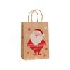 Christmas Brown Paper Bags Widely Used Large Capacity Portable Gift Bags With Handles