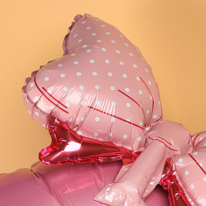 Globos de Cumpleaños con Números 0-9 de 40 Pulgadas Globos Rosas con Lazo de Moño para Cumpleaños de Niñas Princesas Globos para Fiesta de Bodas Globo Gigante con Número