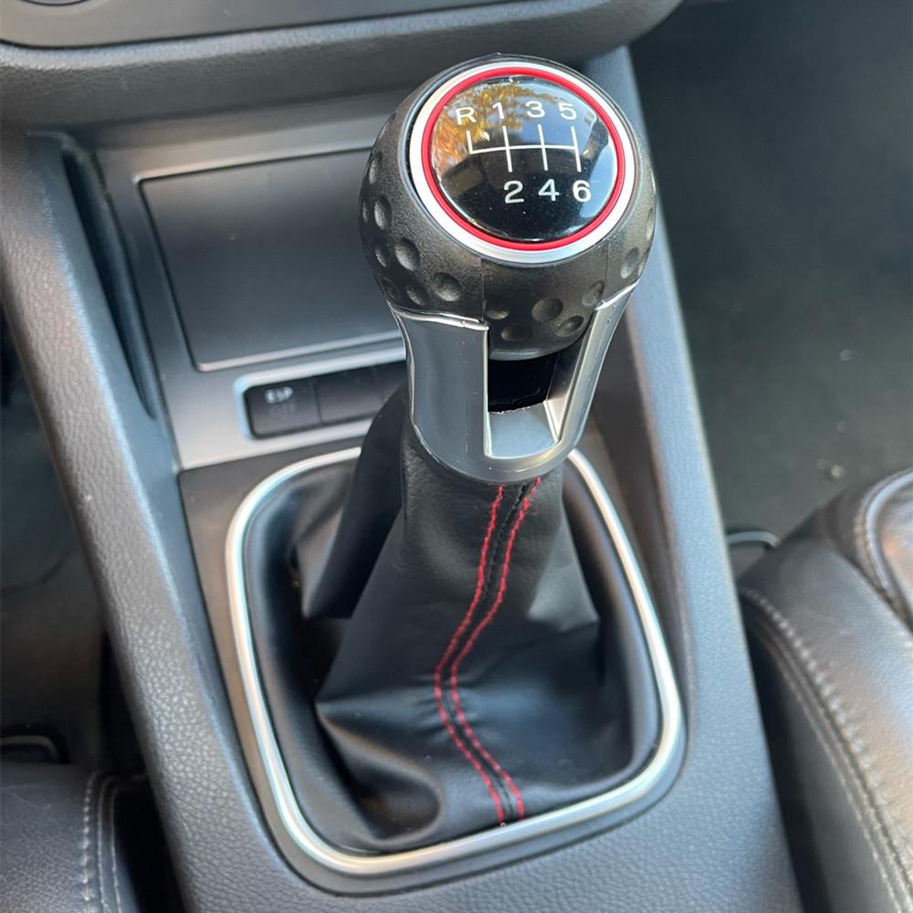 Pommeau de levier de vitesse 5/6 vitesses Soufflet Collier de soufflet Pour VW Golf 6 MK6 R20 Golf 5 A5 MK5 GTI GTD Jetta R32 A6 2004 2005 2007 2008-2014