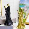Home Decors Modern Abstract Art Kissings Lover Statue Table Decorations for Dining Room Living Room Office Centerpieces