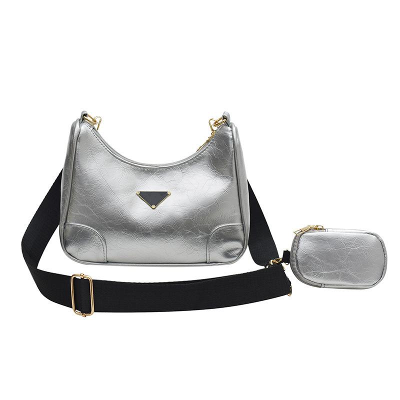 Женские однотонные квадратные сумки через плечо на молнии для отдыха из искусственной — фото 17