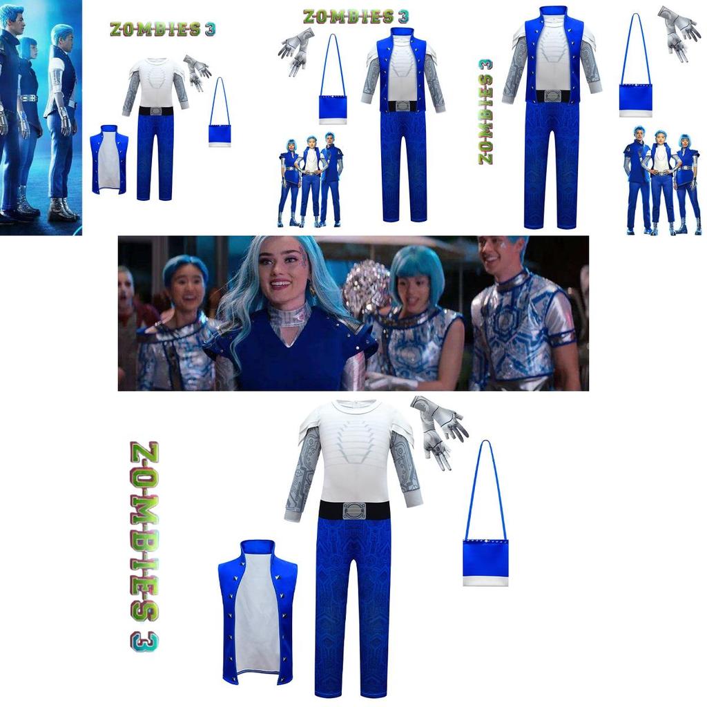 Zombie 3 Alien Cosplay Costume For Kids Halloween Outfits And Theme Parties
