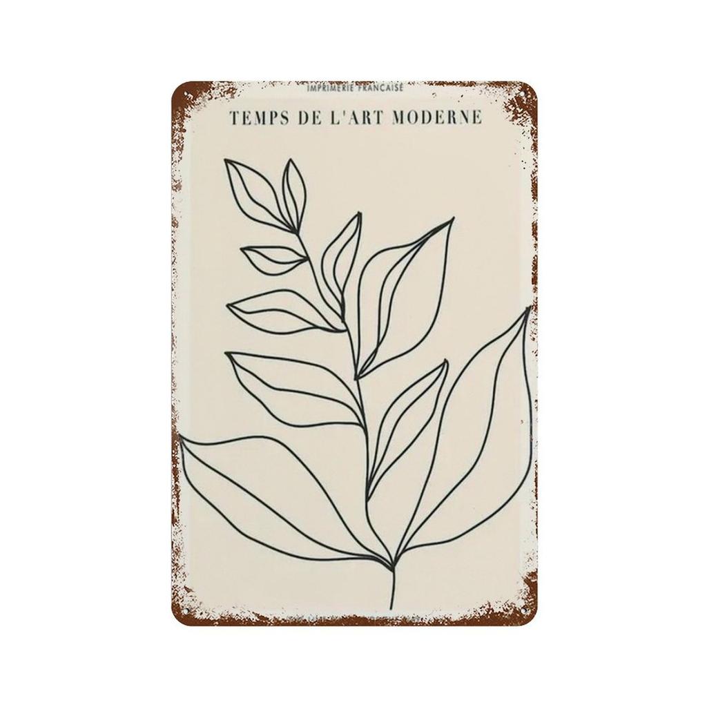 Abstraktný Minimalizmus Citrónová Váza Geometrické Kávovar Bar Nástenné Umenie Plagáty Tlače Škandinávske Kovové Značky Nástenné Obrazy pre Obývacia Izba Kvetinárstvo