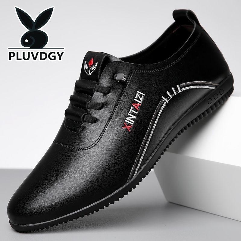 Men's leather shoes new breathable deodorant white casual shoes soft sole soft surface leather shoes men