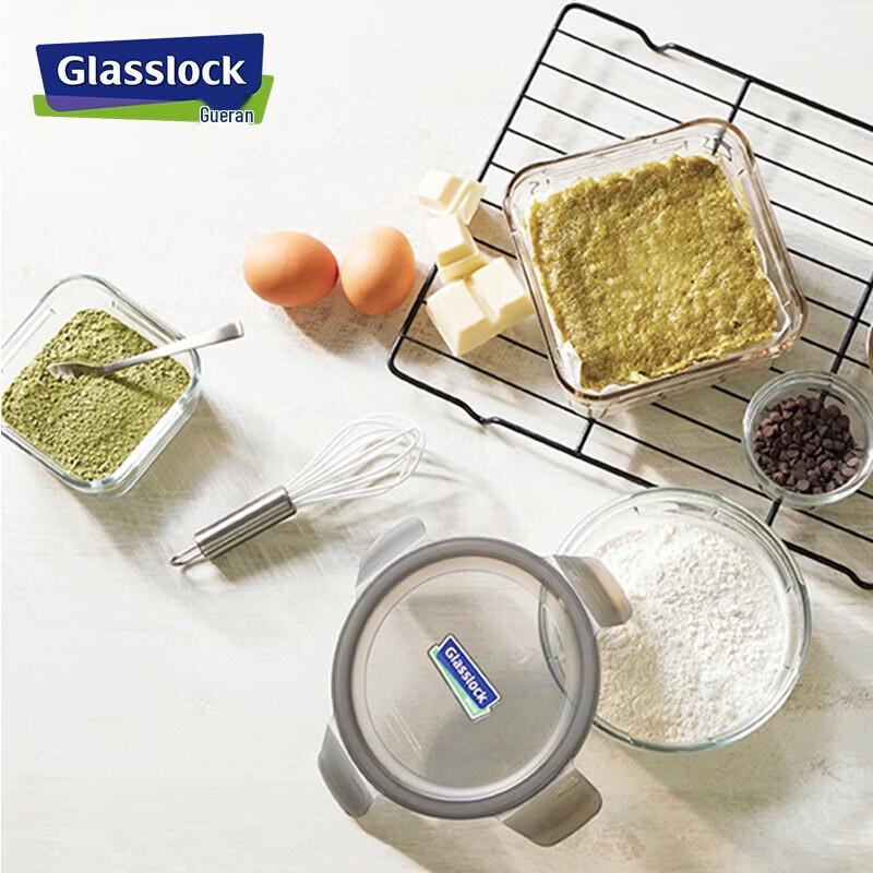 GLASSLOCK Hartglas Aufbewahrungsbehälter Set - 6 Stück