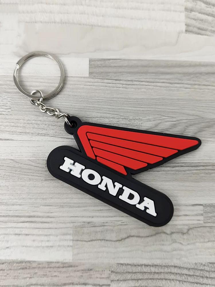 Motorcycle Emblem Keychain Keyring Leather Keyring Key Chain For Honda Civic FIT Accord Prelude CRV 5th City CRZ CRX Jazz HRV IP8