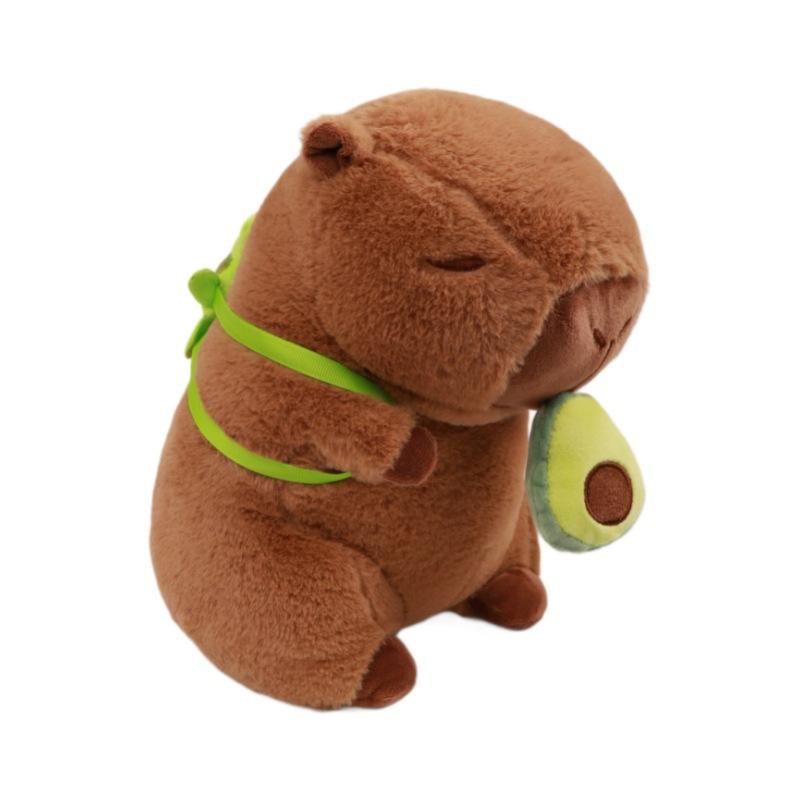 Kapibala Backpack Doll Plush Toy Large Drawstring Avocado Doll Kapibala Back Turtle