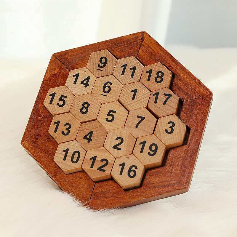 Classic Wooden Logic Puzzle Brain Teasers IQ Challenge Problem Solving Intellectual Toys for Kids Boys Girls Educational Gifts