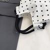 Vintage Polka Dot Drawstring Mini Bucket Bag