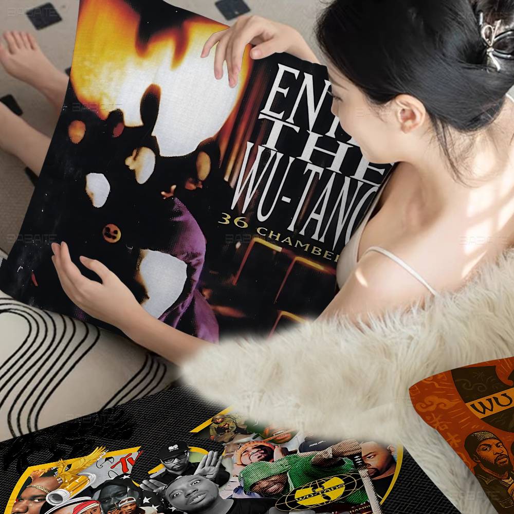Popular Rap Group W-wu T-tang Personalized Pillow Dust Cover Bedroom Kids Party Decoration Pillowcase Birthday Children Gift