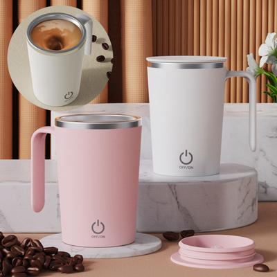 Agitator de cafea 400 ml, control dublu clic, pudră proteică, ceașcă magnetică automată de cafea, utilizare zilnică