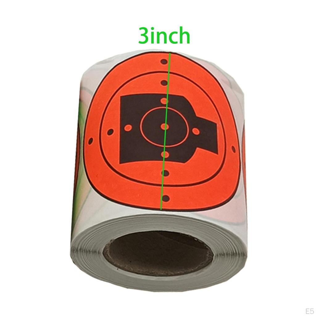 200PCS Round Shooting Targets Stickers, Hunting Accessories, High Visibility Paper