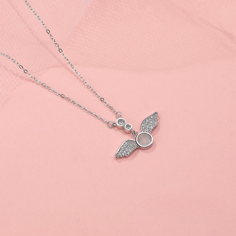 

Милое ожерелье с крыльями ангела, милая девочка, новый тип цепочки на ключицу