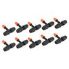 10Pcs Garden Tee with Adjustable Misting Nozzle for 8/12 Tube Irrigation Accessories