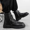 Men's Genuine Leather Classic Eight-hole Boots, Fashionable British Style Short Ankle Boots, Outdoor Boots and Men's Boots